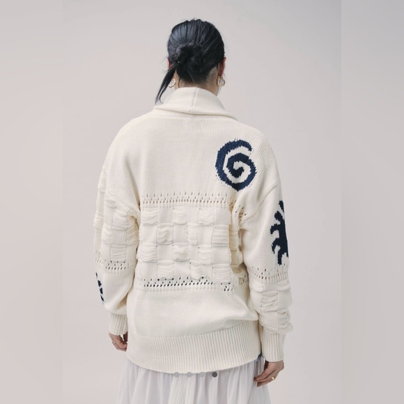 NWOT $129 Urban Outfitters BDG Martha Beach Cardigan L - Picture 2 of 10